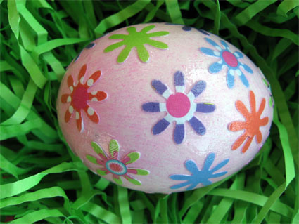 decoupage Easter egg 
