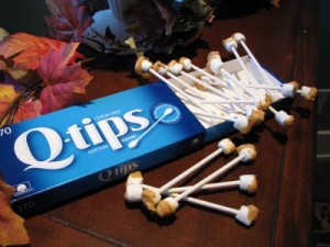 earwax on a swab earwax on a swab