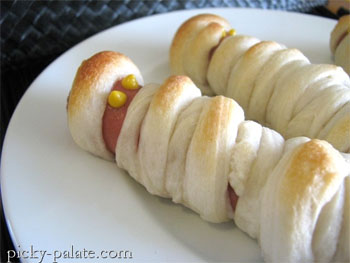 Mummy Dogs from the Picky Palate