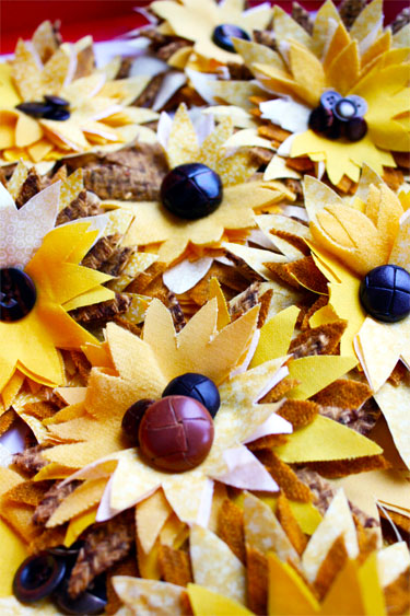 Fabric Flower Sunflowers