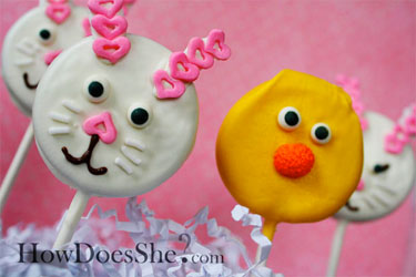 No Bake Easter Treat Cookies No Bake Easter Cookie Pops