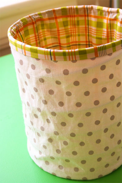 Fabric Spring Bucket
