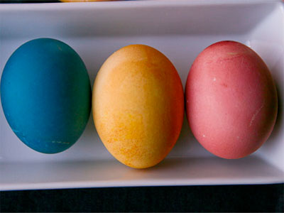 Easter Eggs Naturally Dyed
