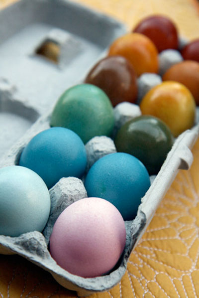 Easter Eggs Vegetable dyed