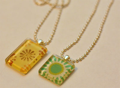 Glass Tile Pendants