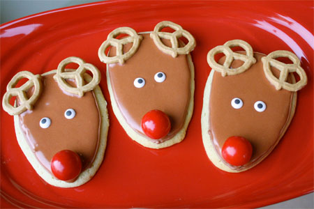Rudolph sugar cookie