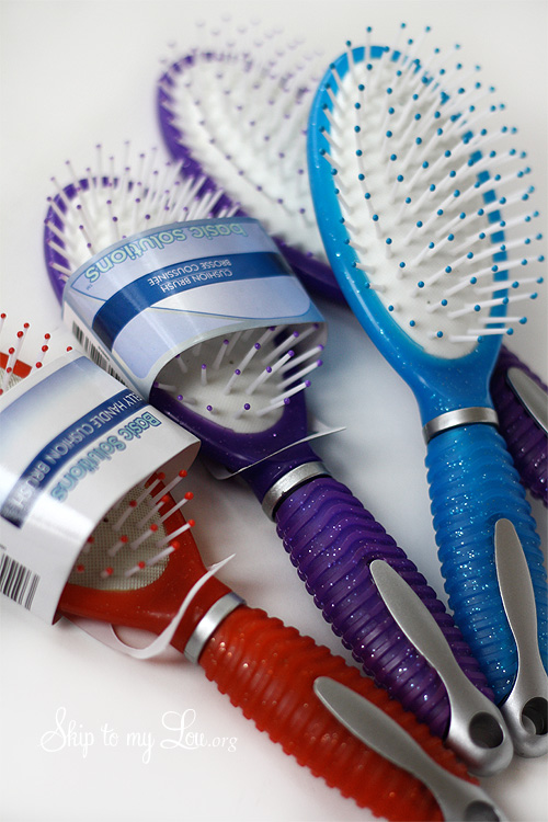 monogramed hairbrush 1