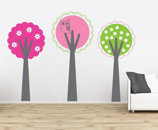 CT144 - Cute Modern Trees - 3 Set