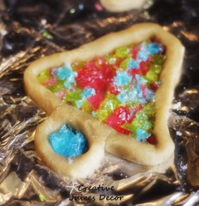 stained glass cookie craft