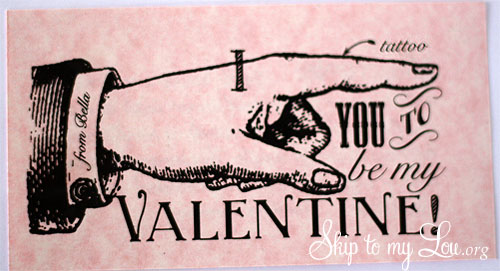Mustache Valentine printable