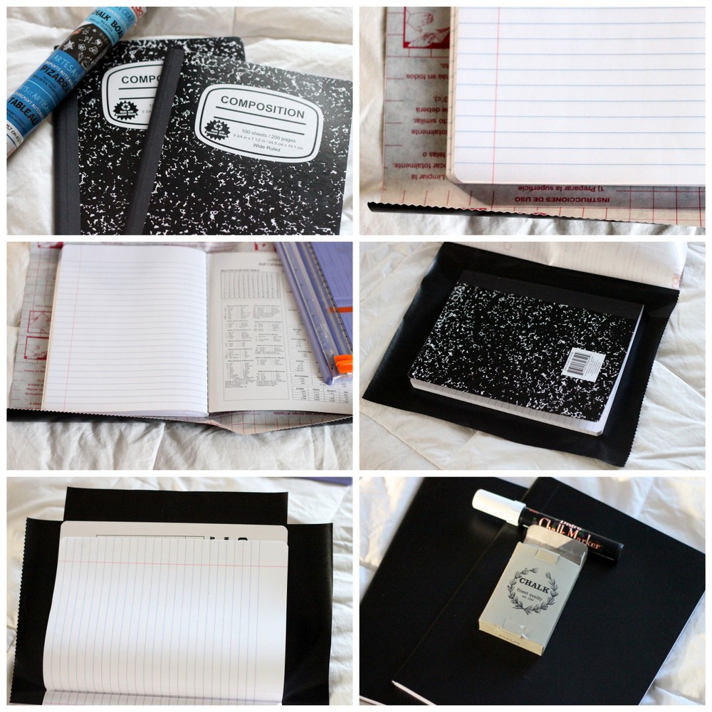 how to make a chalkboard journal