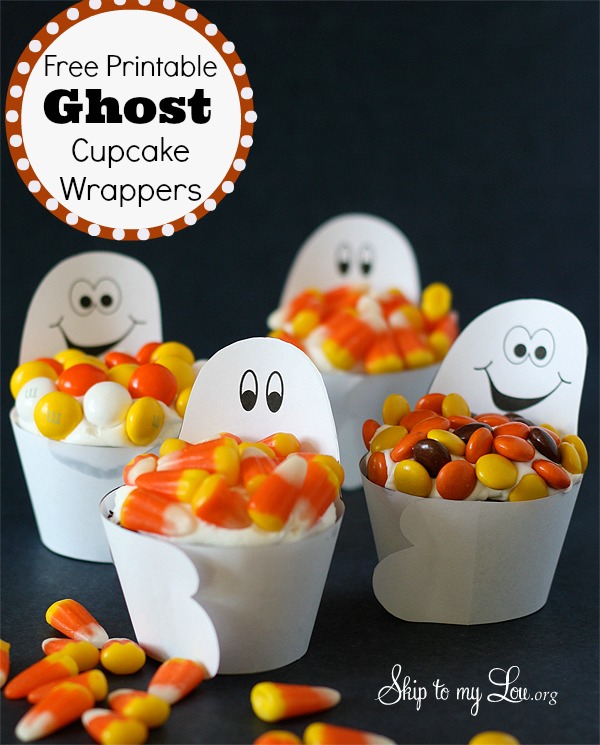 Ghost Cupcake Wrappers