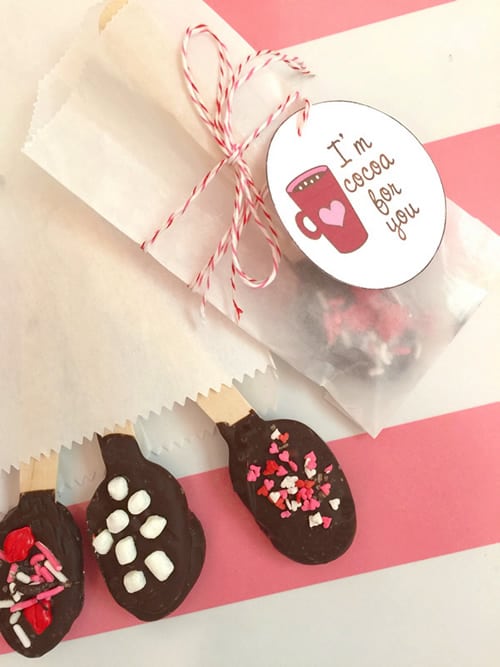 Hot Chocolate Valentines with Printables Skip To My Lou