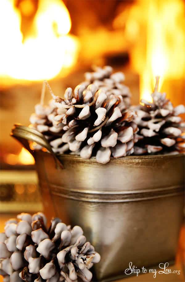 fire starters easy pinecone diy skiptomylou pinecones starting pine simple christmas cones wax making crafts choose ready laborious