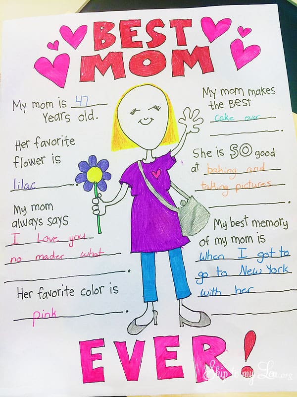 coloring mom mothers mother printable ever skiptomylou
