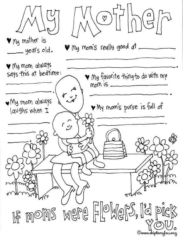 Mother's Day Coloring Pages | Skip To My Lou