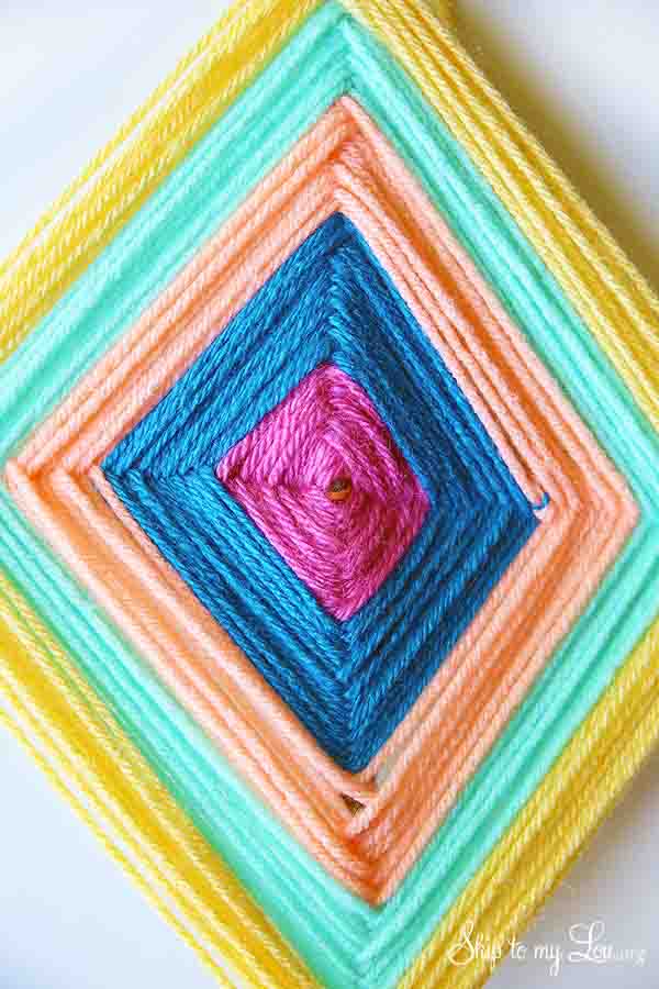 DIY God's Eye Yarn Art