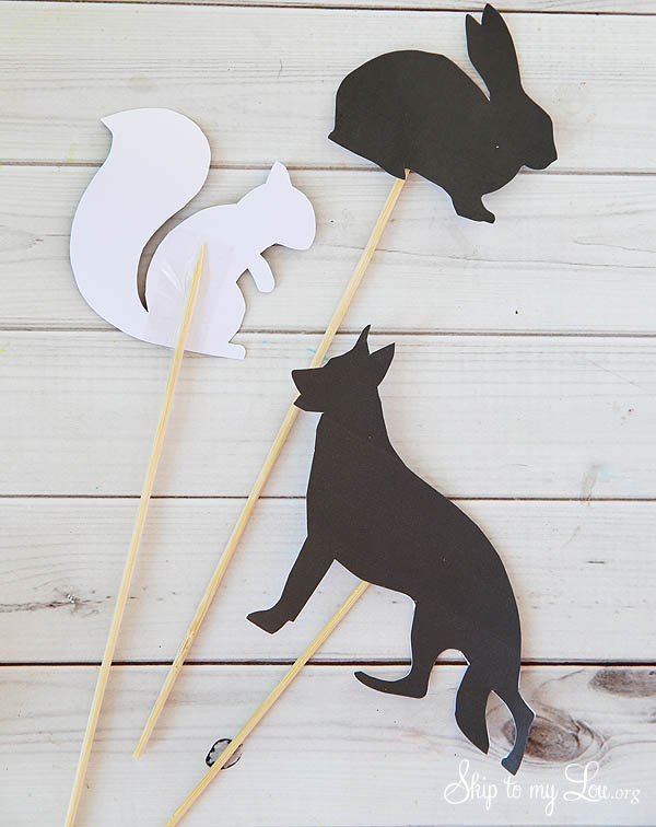 Forest Animal Shadow Puppets - The Crafting Chicks