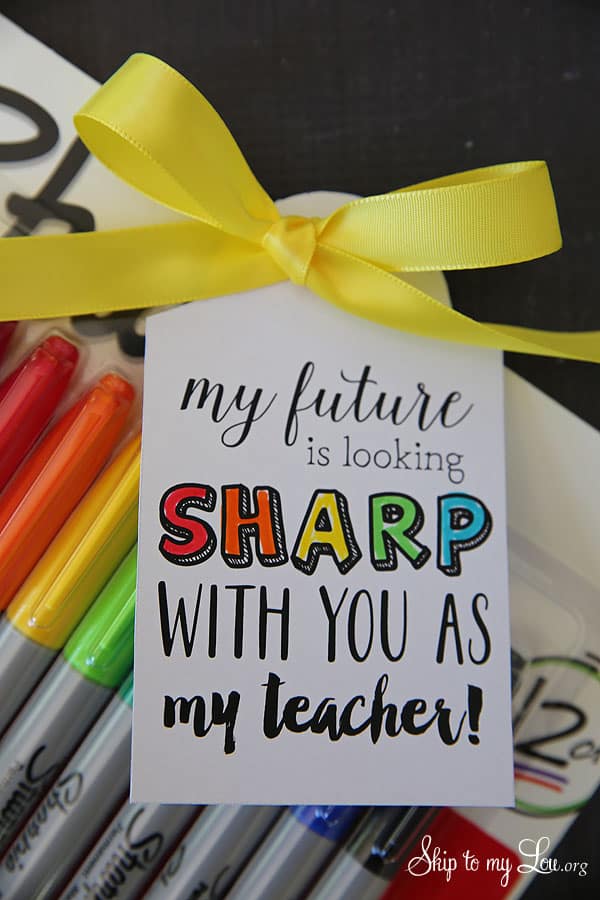 Back to School Teacher Gift Tags | Skip To My Lou