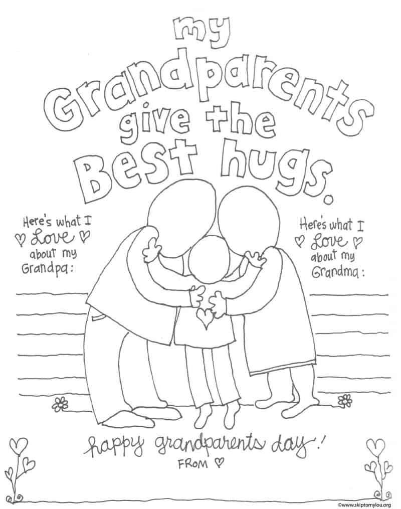 i love grandparents coloring pages - photo #33