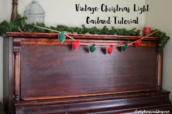 vintage christmas light garland tutorial