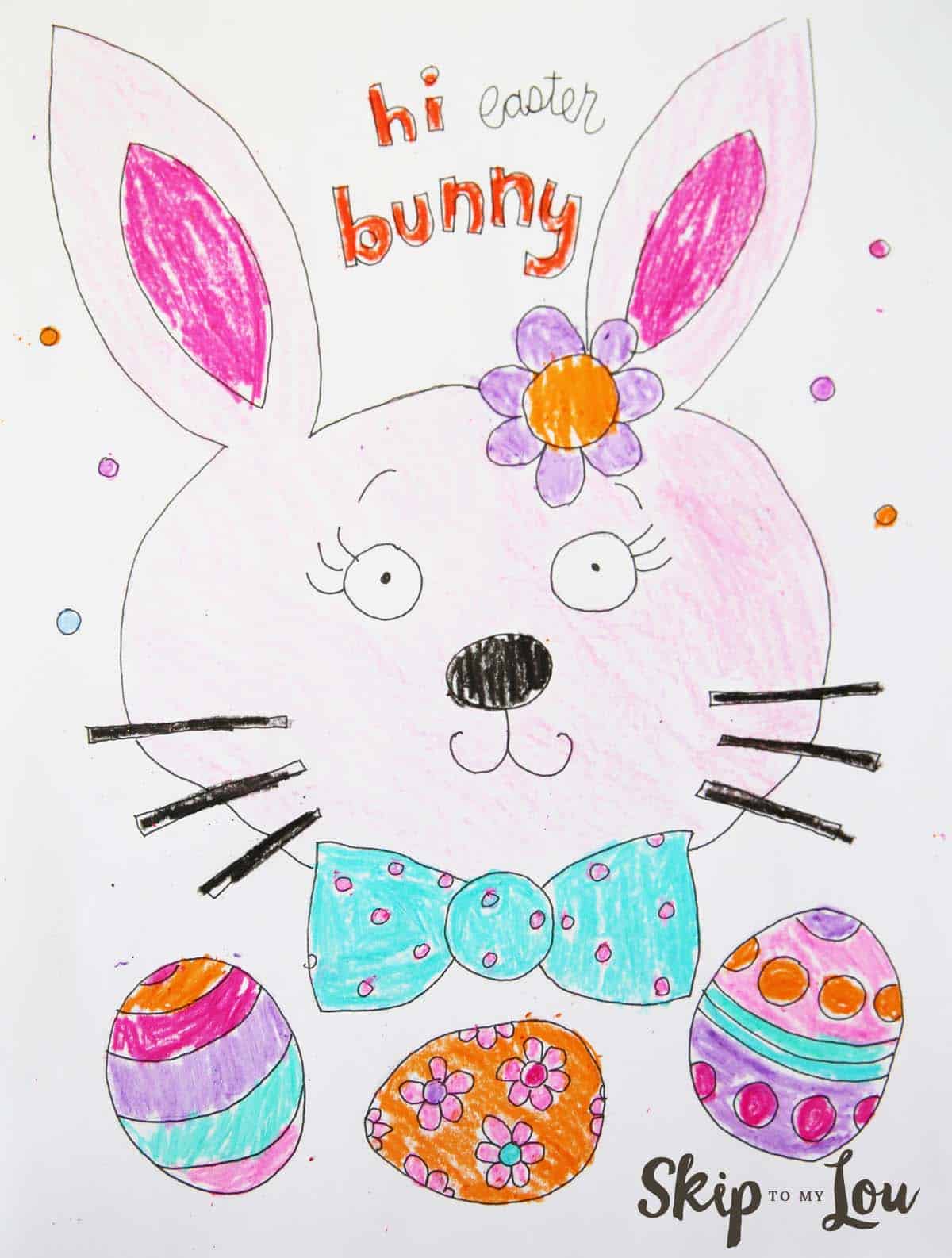 Cute Easter Coloring Page | Skip To My Lou1200 x 1586