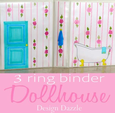 Free printables - 3 ring binder dollhouse | Design Dazzle