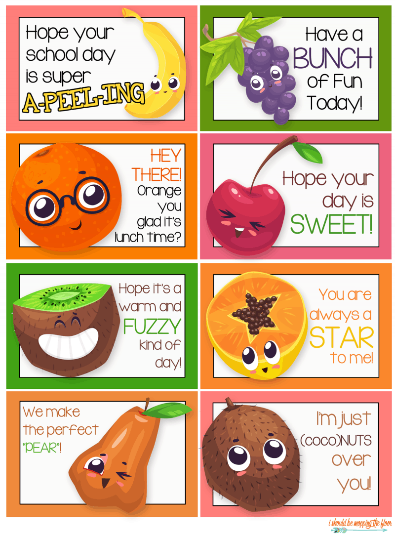 Free Printable Kids Lunch Notes Skip To My Lou