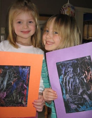 how to make scratch art paper