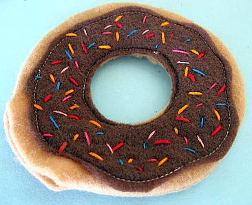 center of donut stitched closed