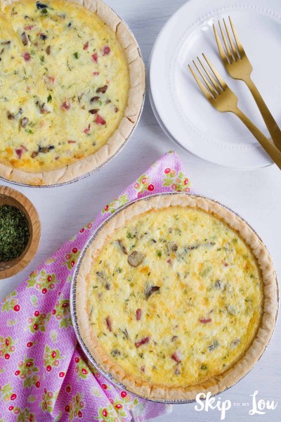 ham and cheese quiche