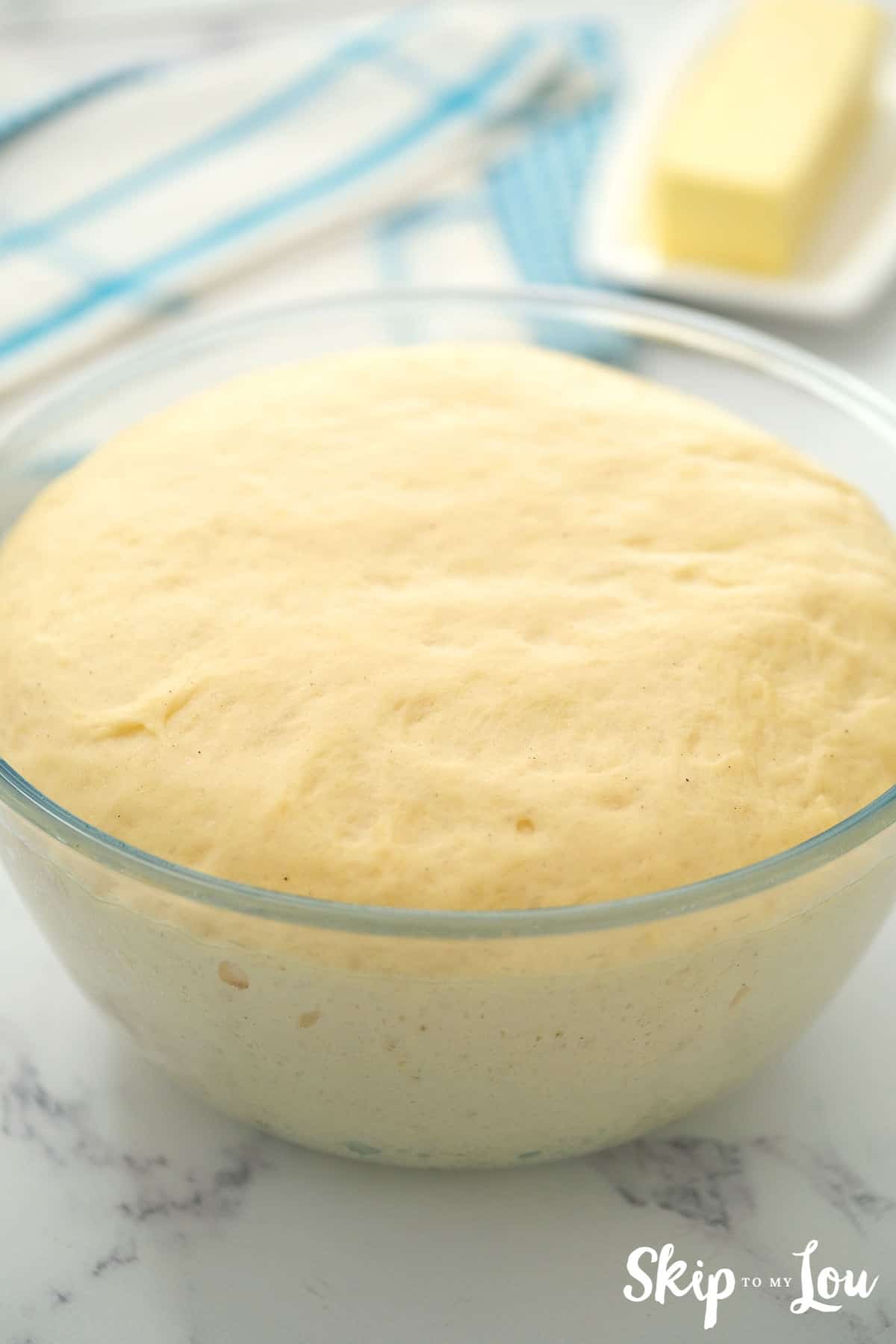 rising dough for King Cake recipe