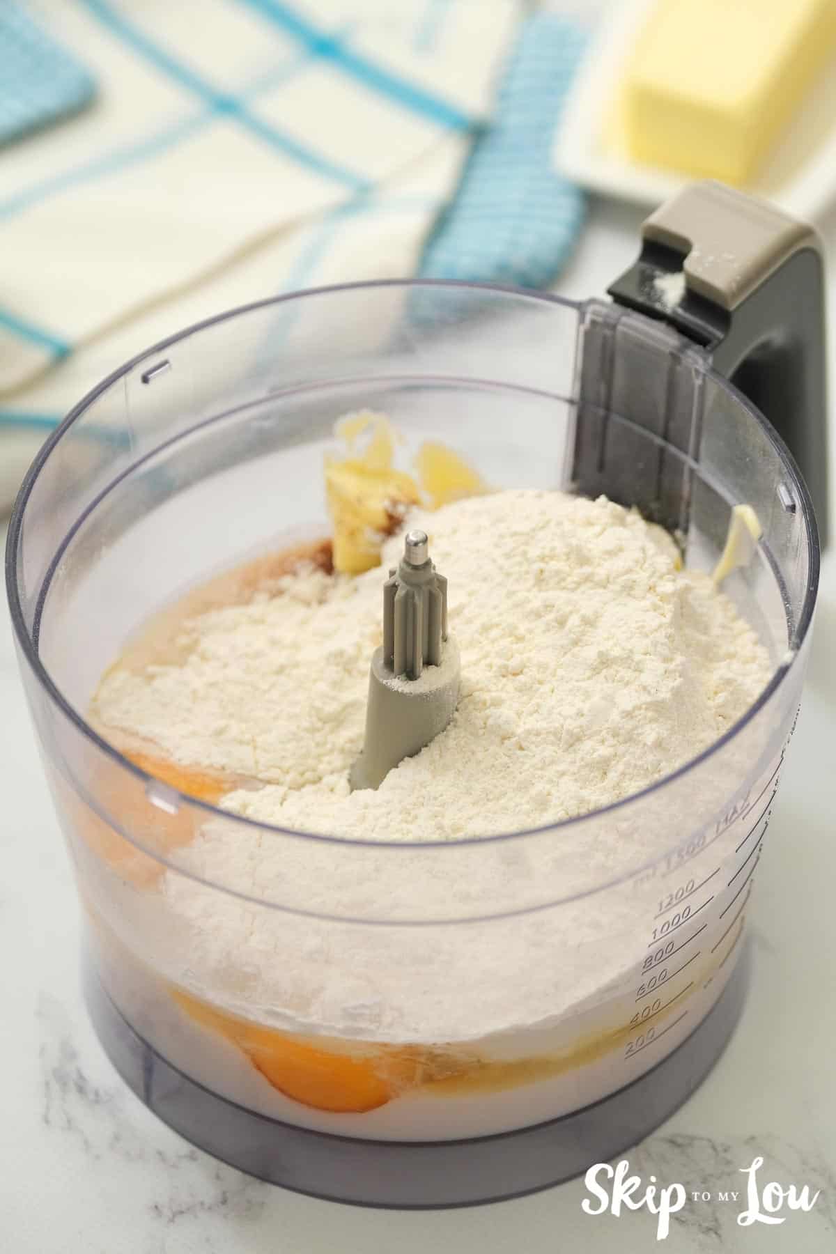 ingredients combined for making King Cake dough