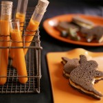 Test Tube Tomato Soup and Ghost Sammies