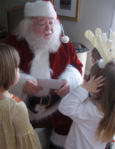 Breakfast with Santa 2009 lists