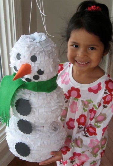 SnowmanpinatawithBella2.jpg