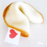 fortune cookie on white background