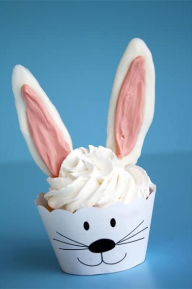 bunny cupcake wrapper