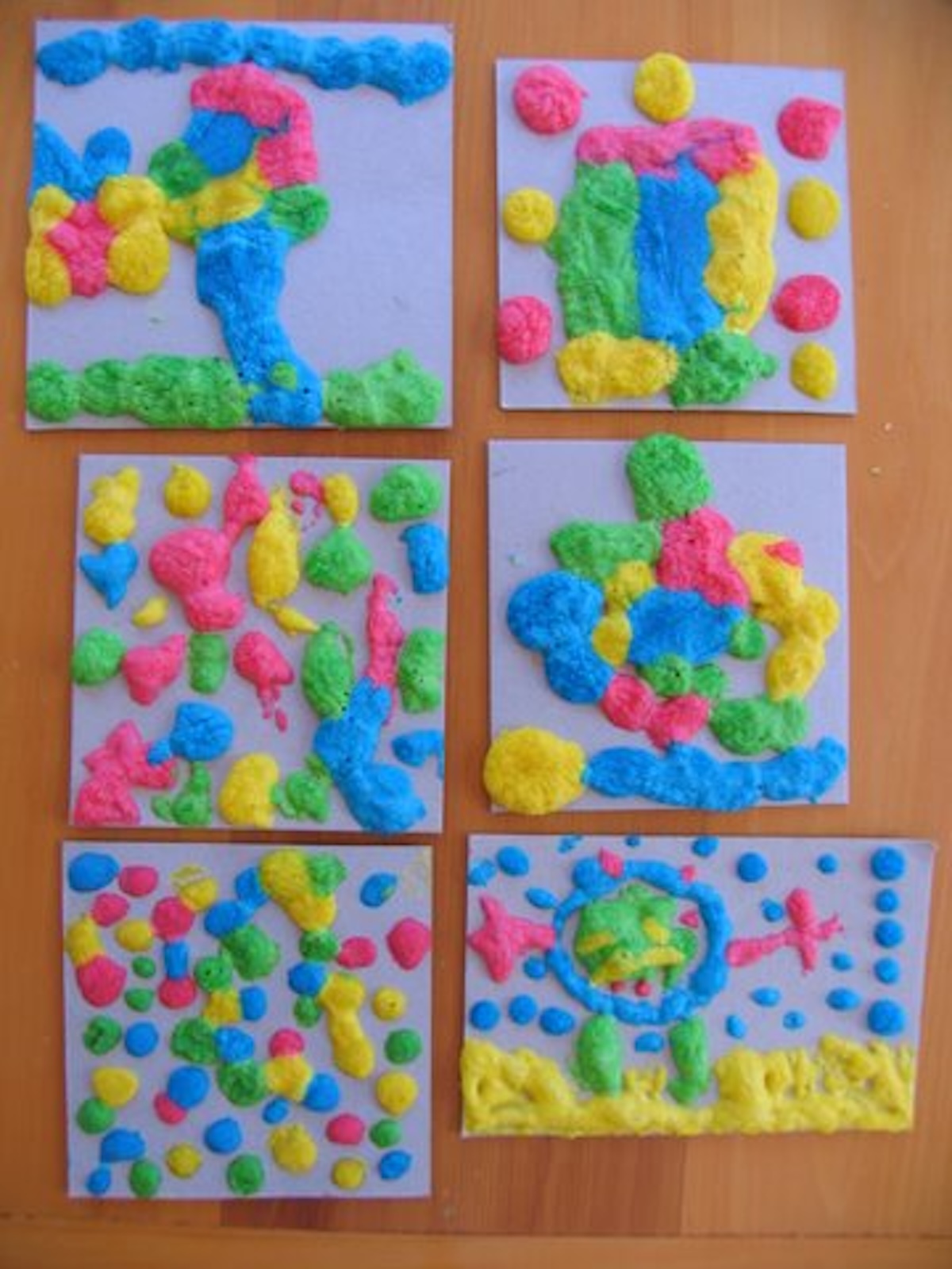 paintings made with puffy paint