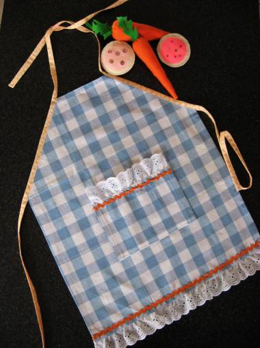 child dish towel apron