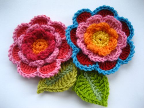 Crochet Triple Layer Flower Pattern