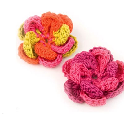 large crochet flower