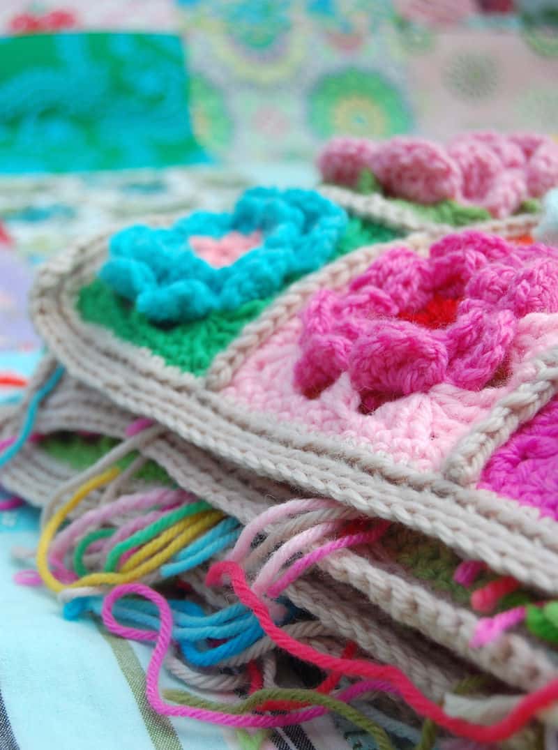 crochet flower square