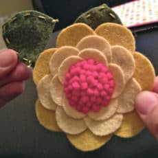 Felt Flower Accent