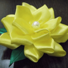DIY Satin Ribbon Flower