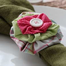 Yo Yo Flower Napkin Rings