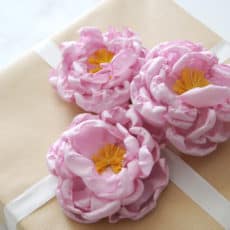 diy fabric flower peony
