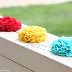 Full and Textured Fabric Flowers