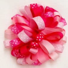 Loopy Puff Ribbon Fower Hairbow