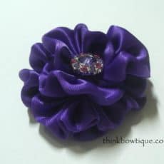 gathered ribbon flower
